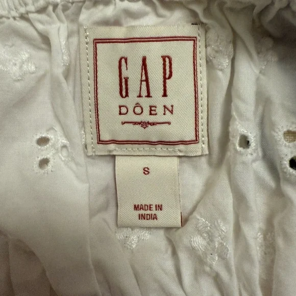 Doen White Eyelet Ruffle Midi Dress - Picture 4 of 5